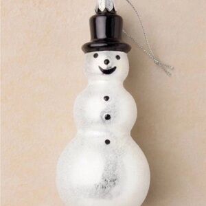John Derian for Target Glass snowman Ornament 2025 New